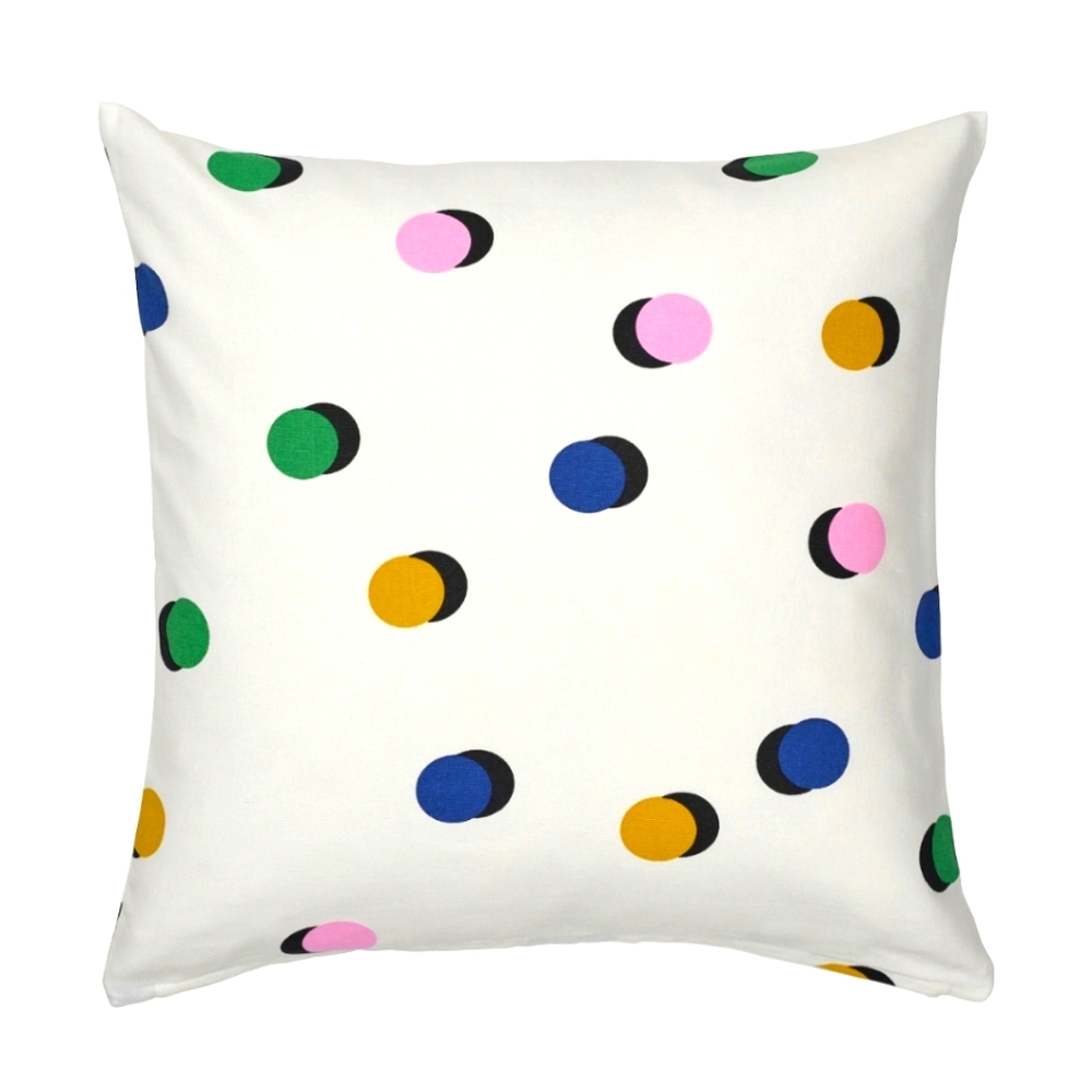 🎁💲NWT IKEA Colorful Polka Dot Throw Pillow Cover - RUNDKRASSING x1 (#2)